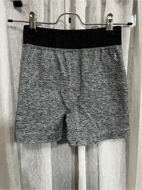Free People Movement Gray Shorts with Black Waistband